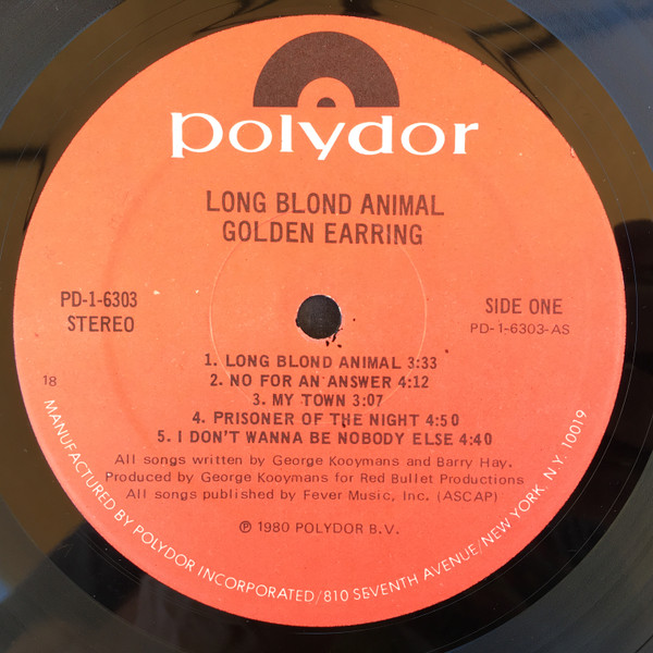 Golden Earring - Long Blond Animal | Polydor (PD-1-6303) - 3