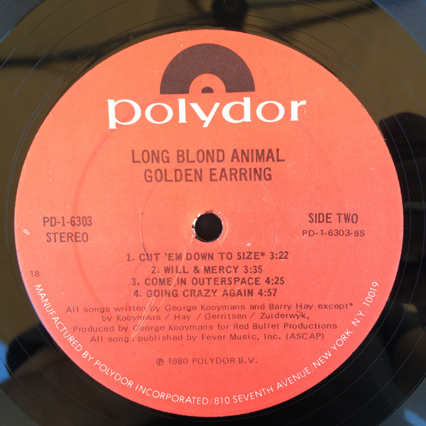 Golden Earring - Long Blond Animal | Polydor (PD-1-6303) - 4