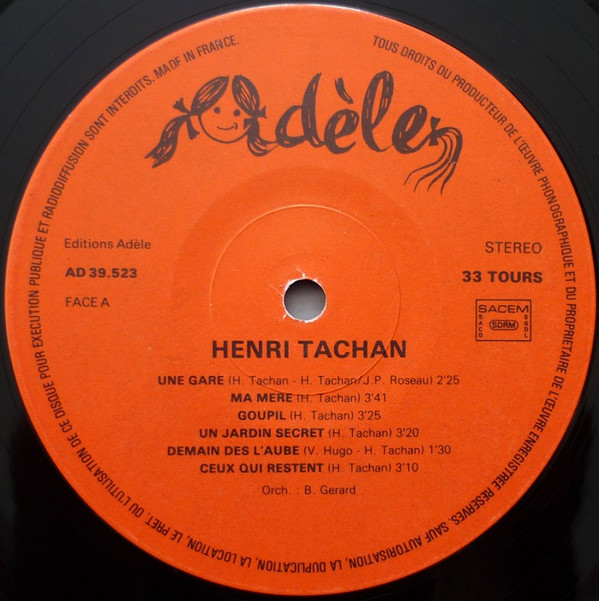 Henri Tachan - Henri Tachan | Adèle (AD 39523) - 3