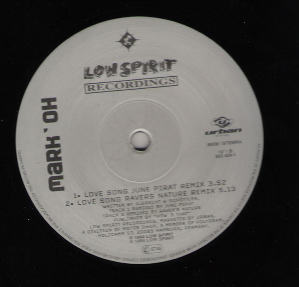 Mark 'Oh - Love Song (Remix) | Low Spirit Recordings (853 429-1) - 2