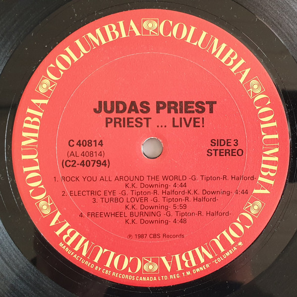 Judas Priest - Priest... Live! | Columbia (C2 40794) - 4 Judas Priest - Priest... Live! | Columbia (C2 40794) - 4