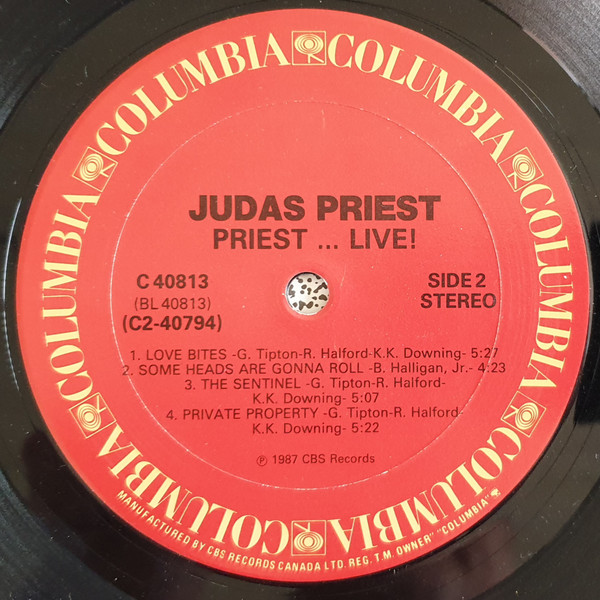 Judas Priest - Priest... Live! | Columbia (C2 40794) - 3 Judas Priest - Priest... Live! | Columbia (C2 40794) - 3