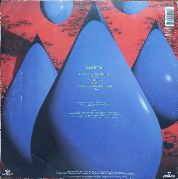 Mark 'Oh - Tears Don't Lie | Peace Records (851 237-1) - 2