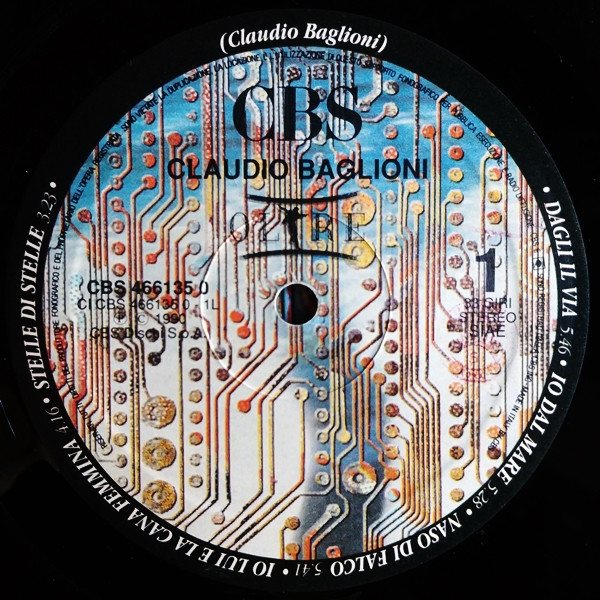 Claudio Baglioni - Oltre | CBS (466135-0) - 12 Claudio Baglioni - Oltre | CBS (466135-0) - 12