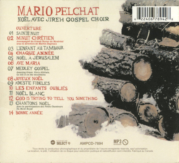 Mario Pelchat - Noël Avec Jireh Gospel Choir | MP3 Disques (AMPCD-7894) - 2 Mario Pelchat - Noël Avec Jireh Gospel Choir | MP3 Disques (AMPCD-7894) - 2