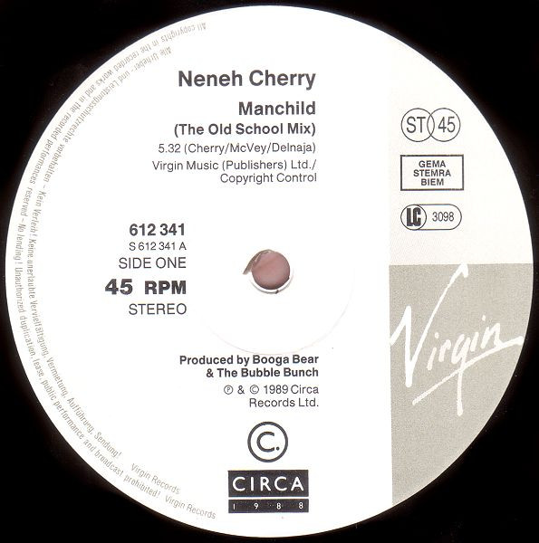Neneh Cherry - Manchild | Virgin (612 341) - 3 Neneh Cherry - Manchild | Virgin (612 341) - 3