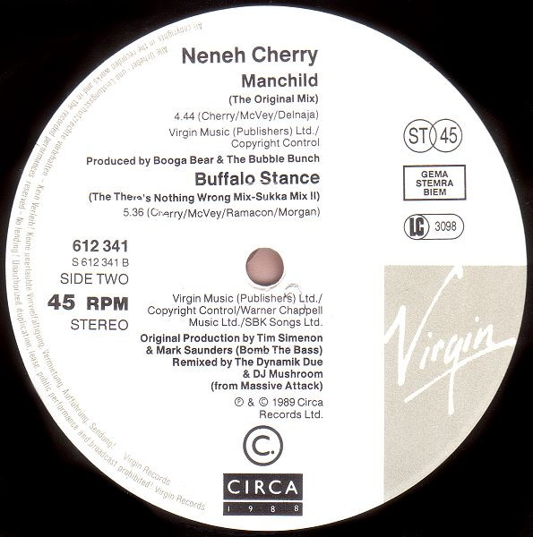 Neneh Cherry - Manchild | Virgin (612 341) - 4 Neneh Cherry - Manchild | Virgin (612 341) - 4