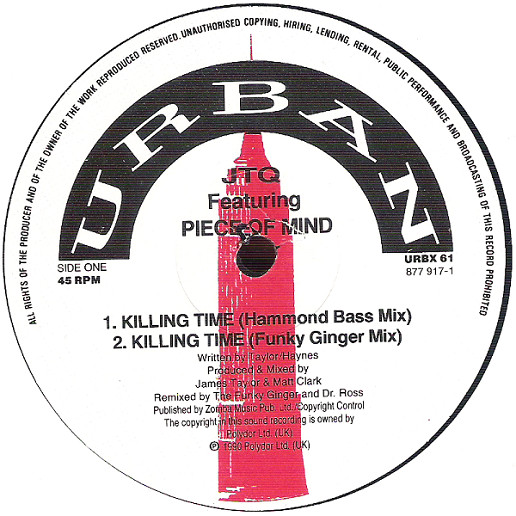 The James Taylor Quartet - Killing Time | Urban (URBX 61) - 3 The James Taylor Quartet - Killing Time | Urban (URBX 61) - 3