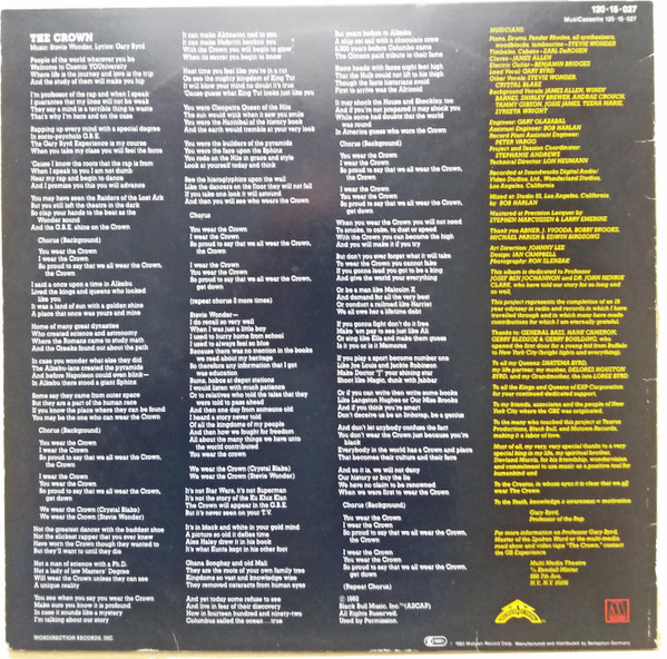 Gary Byrd & The G.B. Experience - The Crown (Special Long-Mix) | Motown (120·15·027) - 2 Gary Byrd & The G.B. Experience - The Crown (Special Long-Mix) | Motown (120·15·027) - 2
