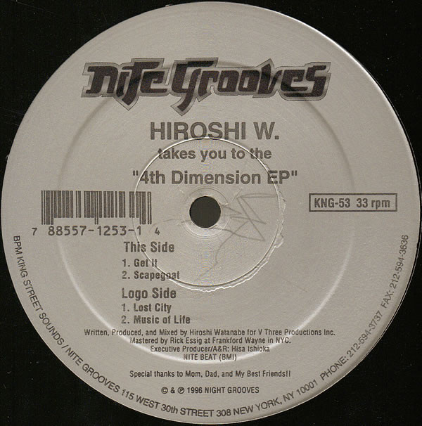 Hiroshi W. - 4th Dimension EP | Nite Grooves (KNG-53)