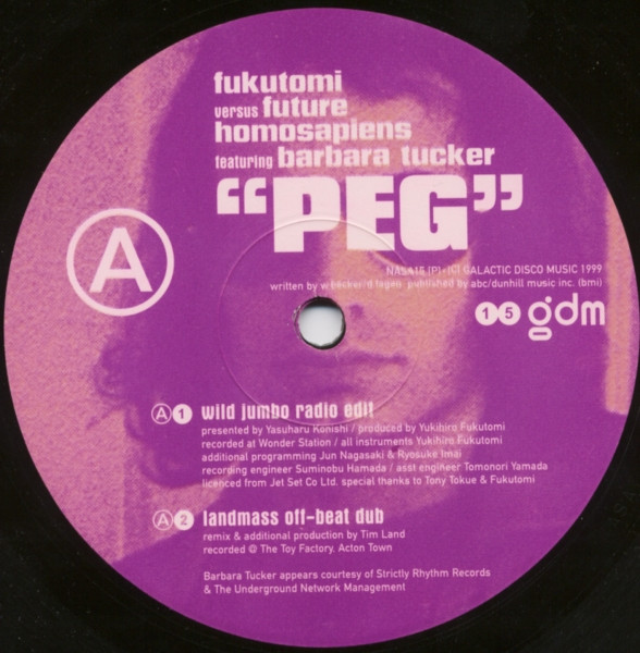 Fukutomi Versus Future Homosapiens Featuring Barbara Tucker - Peg | Galactic Disco (NASA15) - main Fukutomi Versus Future Homosapiens Featuring Barbara Tucker - Peg | Galactic Disco (NASA15) - main