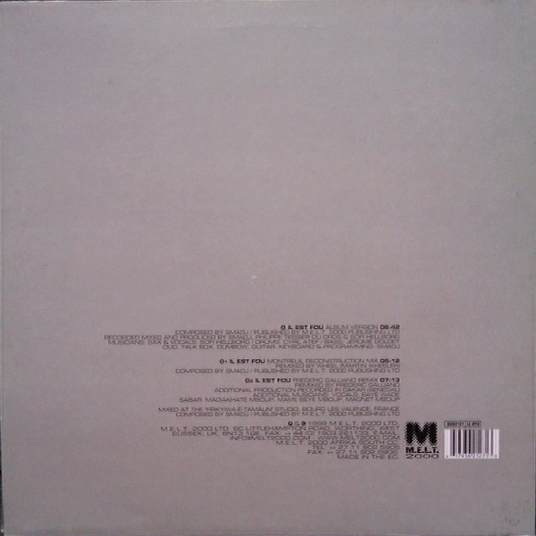 Smadj - Il Est Fou | M.E.L.T. 2000 (BWR2127) - 2 Smadj - Il Est Fou | M.E.L.T. 2000 (BWR2127) - 2