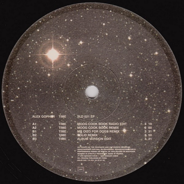 Alex Gopher - Time | Disques Solid (SLD 021 EP) - 3