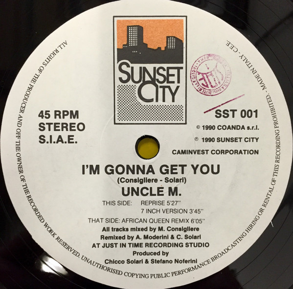 Uncle M. - I'm Gonna Get You | Sunset City (SST 001) - main