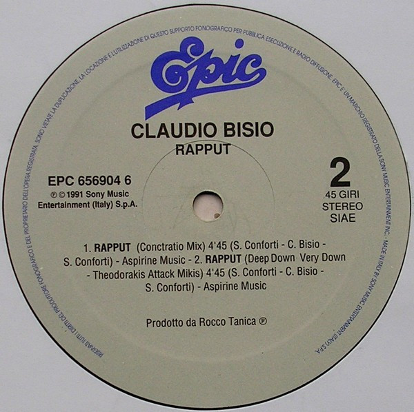 Claudio Bisio con Rocco Tanica - Rapput (Senzafiato) | Epic (EPC 656904 6) - 4