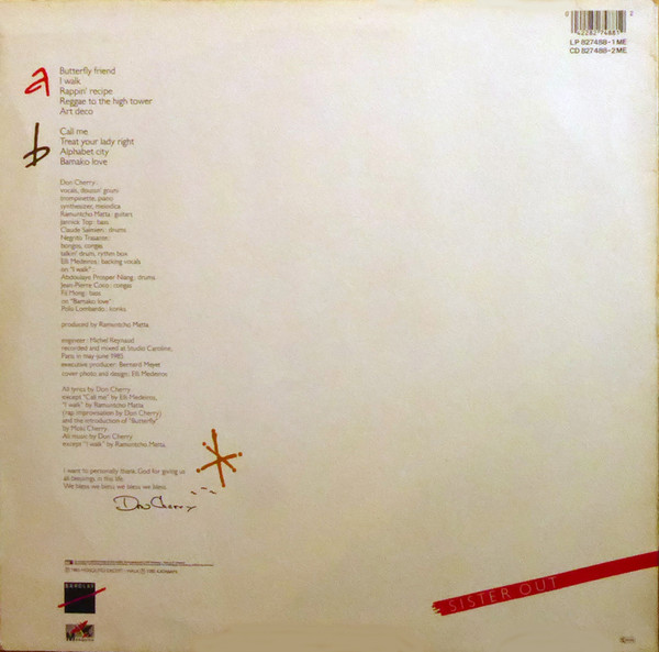 Don Cherry - Home Boy - Sister Out | Barclay (827 488-1) - 2