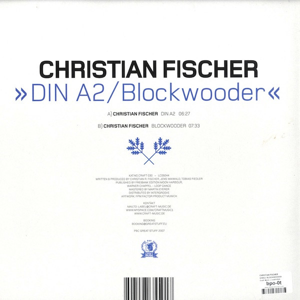 Christian Fischer - DIN A2 / Blockwooder | Craft Music (CRAFT 030) - 2 Christian Fischer - DIN A2 / Blockwooder | Craft Music (CRAFT 030) - 2