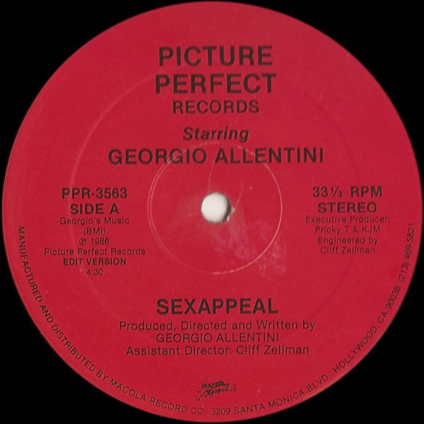Georgio Allentini - Sexappeal | Picture Perfect Records (PPR-3563) - main Georgio Allentini - Sexappeal | Picture Perfect Records (PPR-3563) - main