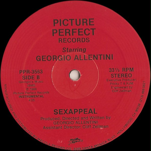Georgio Allentini - Sexappeal | Picture Perfect Records (PPR-3563) - 2 Georgio Allentini - Sexappeal | Picture Perfect Records (PPR-3563) - 2