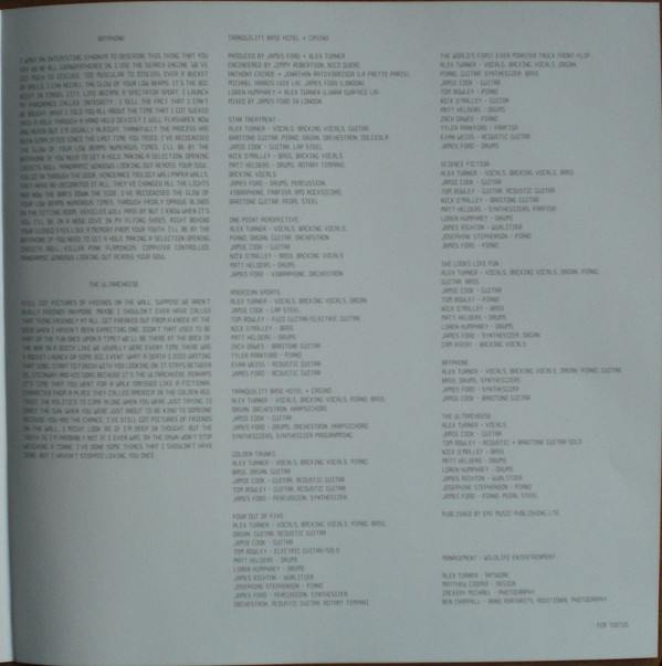 Arctic Monkeys - Tranquility Base Hotel + Casino | Domino (WIGLP339) - 11 Arctic Monkeys - Tranquility Base Hotel + Casino | Domino (WIGLP339) - 11