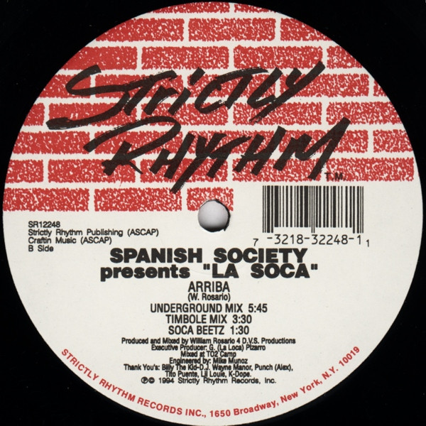 The Spanish Society & "La Soca" - Arriba | Strictly Rhythm (SR12248) - 2 The Spanish Society & "La Soca" - Arriba | Strictly Rhythm (SR12248) - 2
