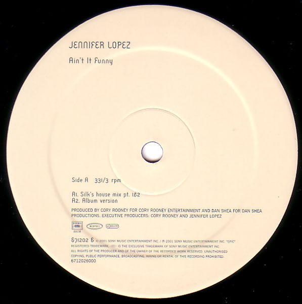 Jennifer Lopez - Ain't It Funny | Epic (671202 6) - 3 Jennifer Lopez - Ain't It Funny | Epic (671202 6) - 3
