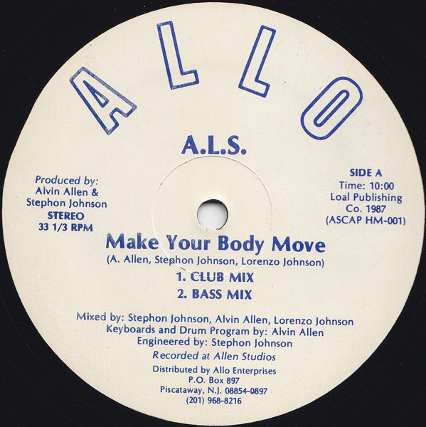 A.L.S. - Make Your Body Move | Allo (HM-001) - main A.L.S. - Make Your Body Move | Allo (HM-001) - main