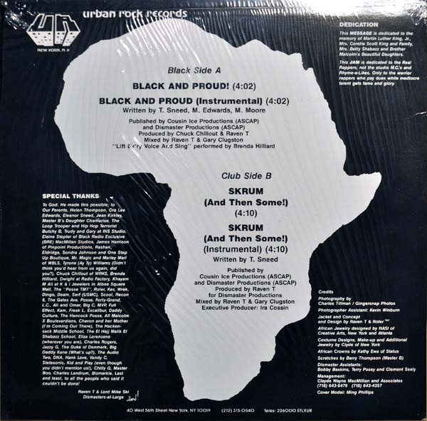 Dis Masters - Black And Proud! / Skrum And Then Some | Urban Rock Records (UR 938) - 2