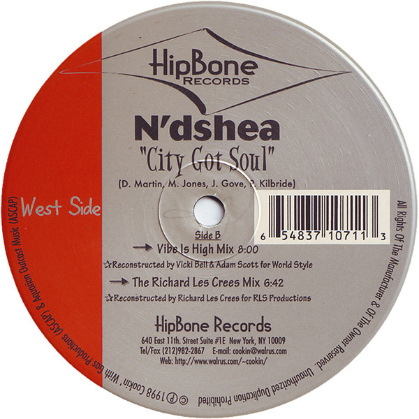 N'dshea - City Got Soul | Hipbone Records (HB-1071) - 2