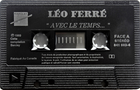 Léo Ferré - Avec Le Temps | Barclay (841 883-4) - 4