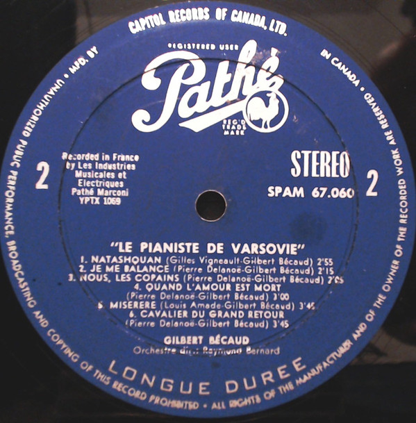 Gilbert Bécaud - Le Pianiste De Varsovie | Pathé (SPAM-67.060) - 4 Gilbert Bécaud - Le Pianiste De Varsovie | Pathé (SPAM-67.060) - 4