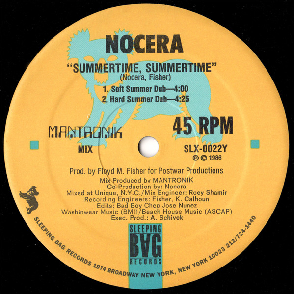 Nocera - Summertime, Summertime | Sleeping Bag Records (SLX-0022) - 2