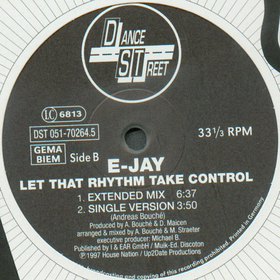 E-Jay - Let That Rhythm Take Control | Dance Street (DST 051-70264.5) - 2 E-Jay - Let That Rhythm Take Control | Dance Street (DST 051-70264.5) - 2