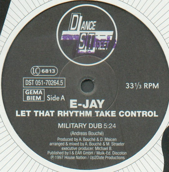 E-Jay - Let That Rhythm Take Control | Dance Street (DST 051-70264.5) - main E-Jay - Let That Rhythm Take Control | Dance Street (DST 051-70264.5) - main