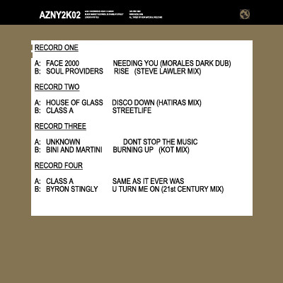 Various - Azuli 2001 Winter Sampler | Azuli Records (AZNY2K02) - 2