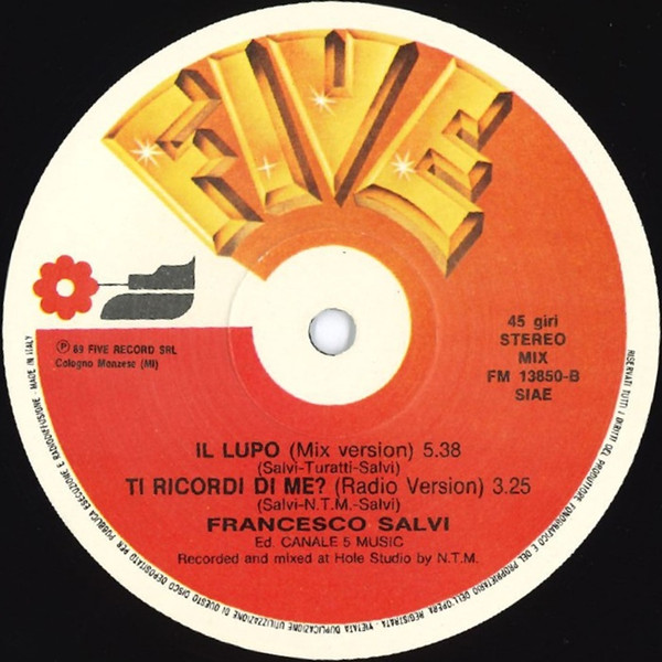 Francesco Salvi - Ti Ricordi Di Me? | Five (FM 13850) - 4 Francesco Salvi - Ti Ricordi Di Me? | Five (FM 13850) - 4