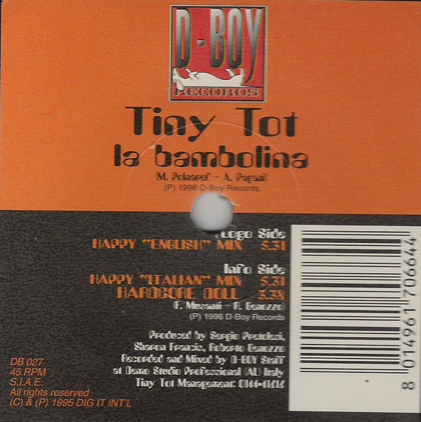 Tiny Tot - La Bambolina | D-Boy Records (DB 027) - 4 Tiny Tot - La Bambolina | D-Boy Records (DB 027) - 4