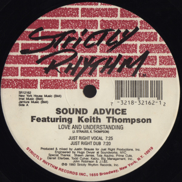 Sound Advice Featuring Keith Thompson - Love And Understanding | Strictly Rhythm (SR12162) - main