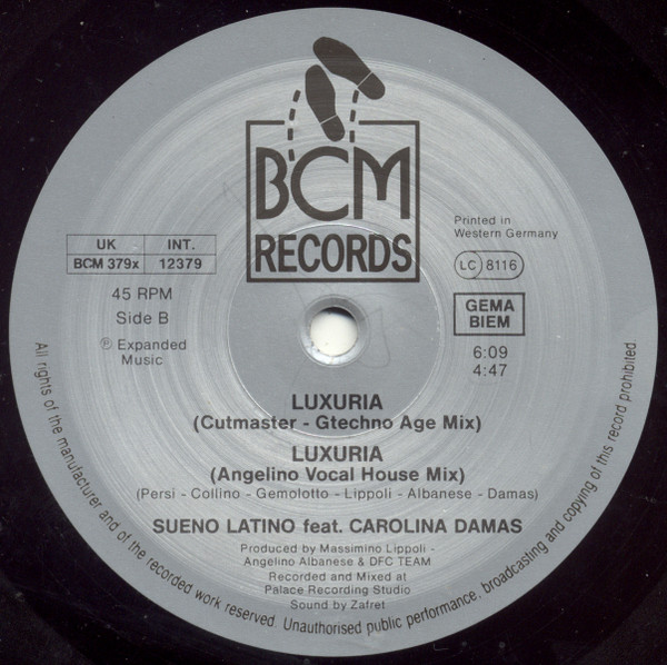 Sueño Latino - Luxuria | BCM Records (BCM 12379) - 4 Sueño Latino - Luxuria | BCM Records (BCM 12379) - 4