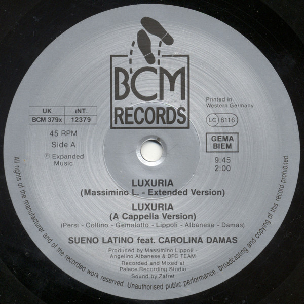 Sueño Latino - Luxuria | BCM Records (BCM 12379) - 3 Sueño Latino - Luxuria | BCM Records (BCM 12379) - 3