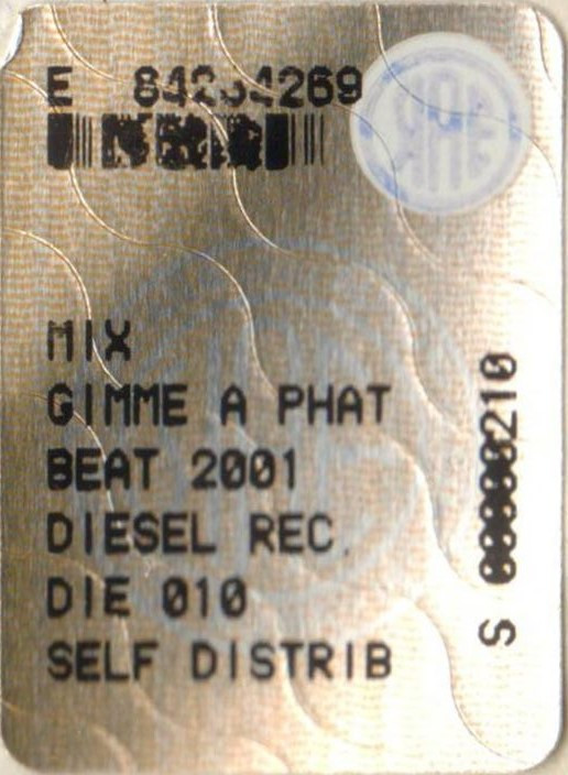 Matrix Feat. Digital Boy - Gimme A Phat Beat 2001 | Diesel Records (DIE 010) - 4