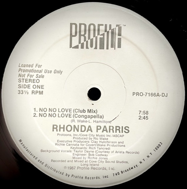 Rhonda Parris - No No Love | Profile Records (PRO-7166-DJ) - main Rhonda Parris - No No Love | Profile Records (PRO-7166-DJ) - main