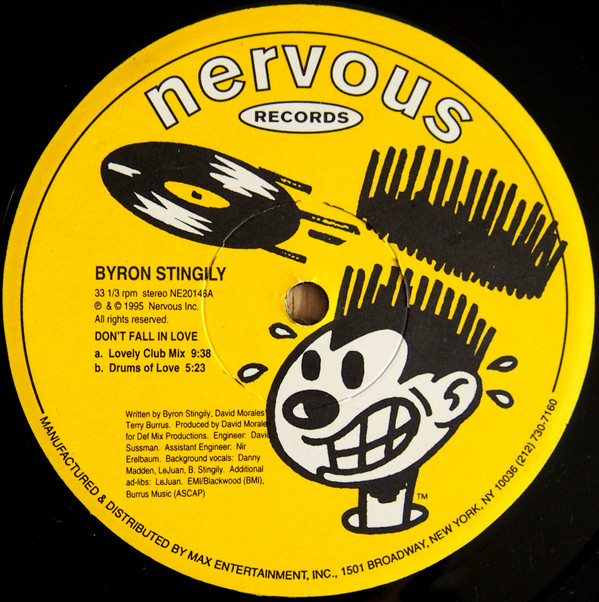 Byron Stingily - Don't Fall In Love | Nervous Records (NE20146) - 3