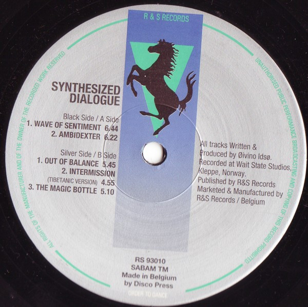 Synthesized Dialogue - Synthesized Dialogue | R & S Records (RS 93010) - 3
