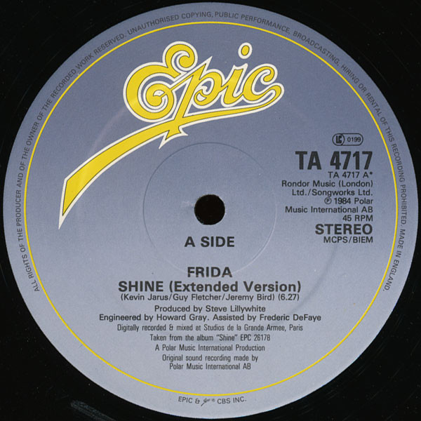 Frida - Shine | Epic (TA 4717) - 3