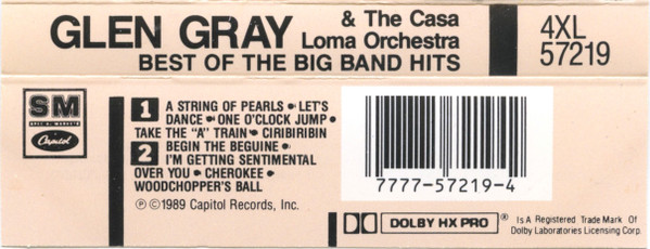 Glen Gray & The Casa Loma Orchestra - Best Of The Big Band Hits | Capitol Special Markets (4XL 57219) - 2 Glen Gray & The Casa Loma Orchestra - Best Of The Big Band Hits | Capitol Special Markets (4XL 57219) - 2