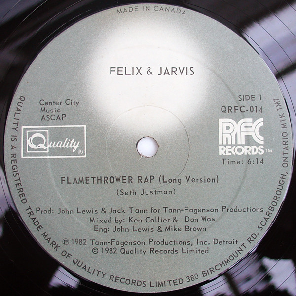 Felix & Jarvis - Flamethrower Rap | Quality (QRFC-014)