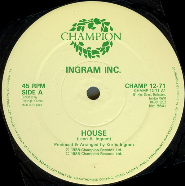 Ingram Inc. - House / Zone | Champion (CHAMP 12-71)