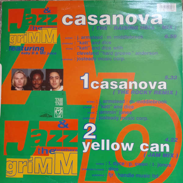 Jazz & The Brothers Grimm - Casanova | Tam Tam Records (12 TTT 024) - 2 Jazz & The Brothers Grimm - Casanova | Tam Tam Records (12 TTT 024) - 2