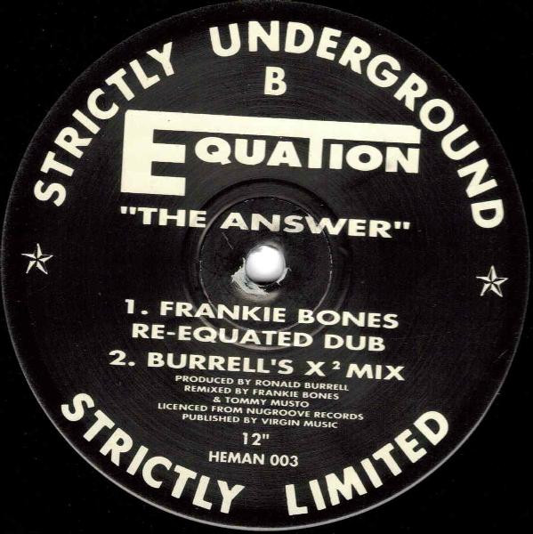 Equation - The Answer | Strictly Underground Records (HEMAN 003) - 2